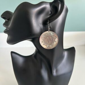 SW Etched Sterling Earrings